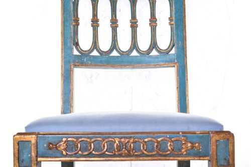 PAINTED ITALIAN SIDE CHAIR - ADDITIONAL PHOTO 4