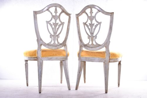 A PAIR OF 19TH CENTURY ITALIAN PAINTED SIDE CHAIRS - ADDITIONAL PHOTO 2