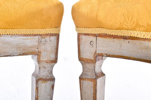 A PAIR OF 19TH CENTURY ITALIAN PAINTED SIDE CHAIRS - ADDITIONAL PHOTO 7