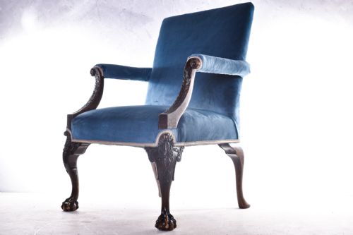 19th century gainsborough armchair - CATEGORY: ANTIQUE CHAIRS - DATED 19TH CENTURY