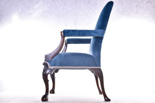 19TH CENTURY GAINSBOROUGH ARMCHAIR - ADDITIONAL PHOTO 6
