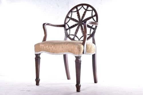 MAHOGANY WHEELBACK ARMCHAIR - ADDITIONAL PHOTO 1