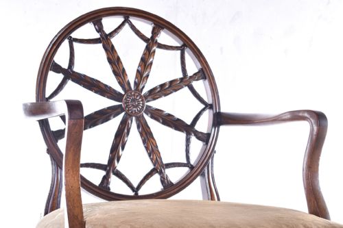 MAHOGANY WHEELBACK ARMCHAIR - ADDITIONAL PHOTO 6