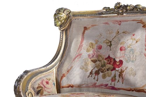 FLORAL AUBUSSON TUB CHAIR - ADDITIONAL PHOTO 1