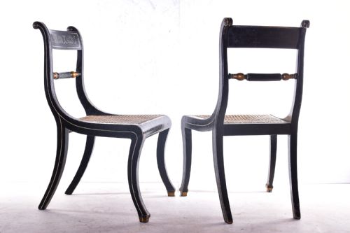 PAINTED SET OF EIGHT REGENCY DINING CHAIRS - ADDITIONAL PHOTO 5