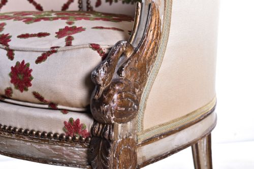 FRENCH EMPIRE TUB CHAIR - ADDITIONAL PHOTO 2
