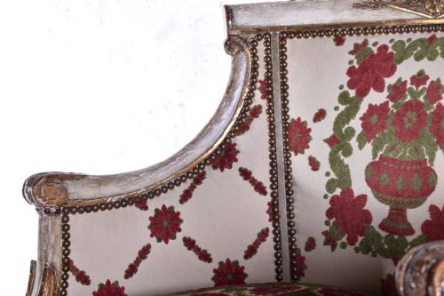 FRENCH EMPIRE TUB CHAIR - ADDITIONAL PHOTO 3