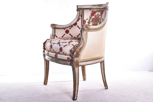 FRENCH EMPIRE TUB CHAIR - ADDITIONAL PHOTO 5