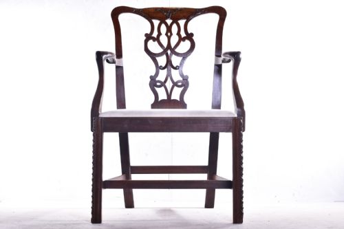 george iii open armchair - CATEGORY: ANTIQUE CHAIRS - DATED 18TH CENTURY