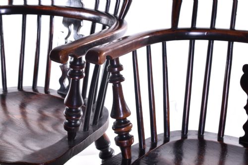 A PAIR OF BEST LOW WINDSOR CHAIRS - ADDITIONAL PHOTO 7