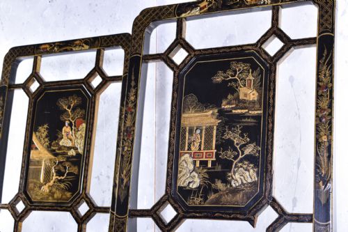 A PAIR OF CHINOISERIE SIDE CHAIRS - ADDITIONAL PHOTO 4
