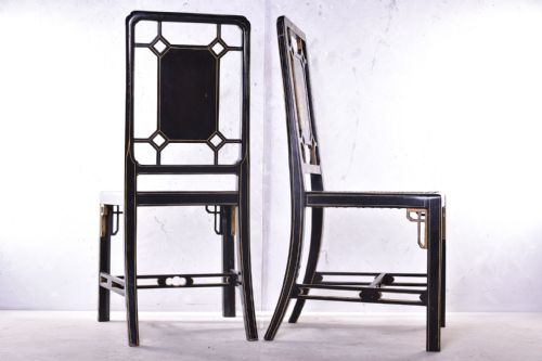 A PAIR OF CHINOISERIE SIDE CHAIRS - ADDITIONAL PHOTO 5