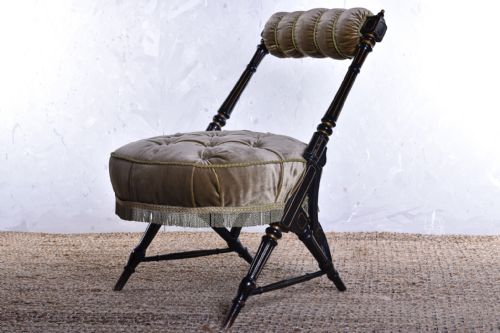aesthetic movement side chair - CATEGORY: ANTIQUE CHAIRS - DATED VICTORIAN