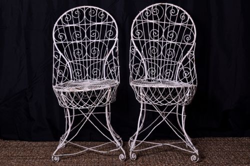 pair of regency wirework chairs - CATEGORY: ANTIQUE CHAIRS - DATED 19TH CENTURY