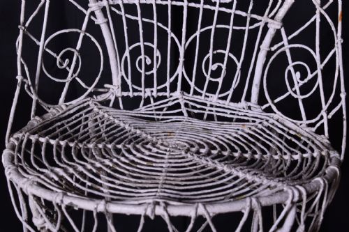 PAIR OF REGENCY WIREWORK CHAIRS - ADDITIONAL PHOTO 5
