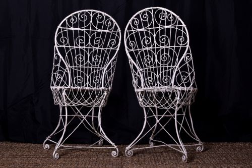 PAIR OF REGENCY WIREWORK CHAIRS - ADDITIONAL PHOTO 7