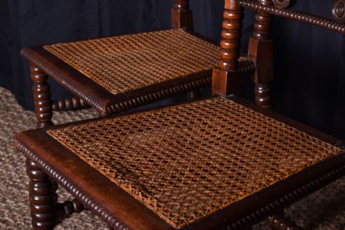PAIR OF 19TH CENTURY BOBBIN SIDE CHAIRS - ADDITIONAL PHOTO 5