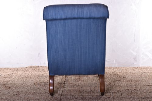VICTORIAN WALNUT SLIPPER CHAIR - ADDITIONAL PHOTO 4