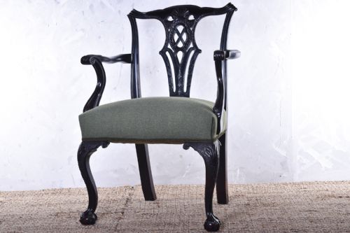 george iii style armchair - CATEGORY: ANTIQUE CHAIRS - DATED VICTORIAN