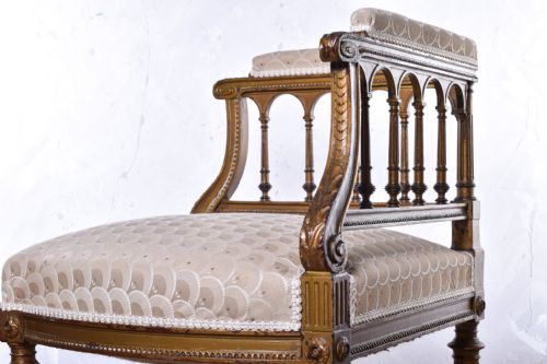 FRENCH GILTWOOD CORNER CHAIR - ADDITIONAL PHOTO 1