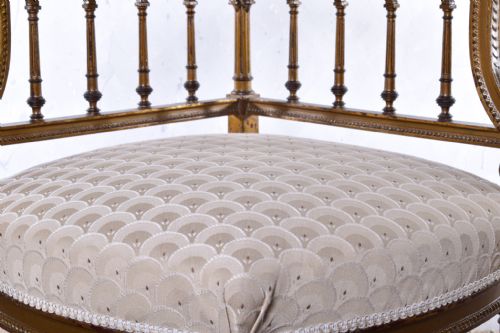 FRENCH GILTWOOD CORNER CHAIR - ADDITIONAL PHOTO 2