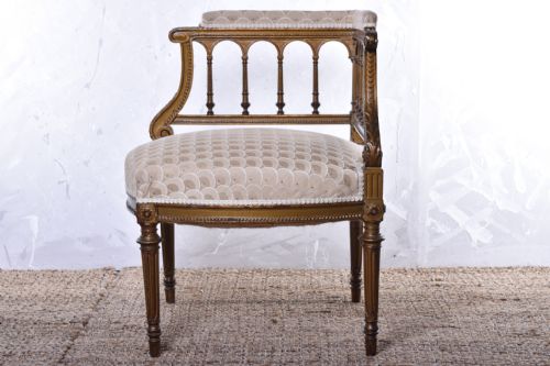 FRENCH GILTWOOD CORNER CHAIR - ADDITIONAL PHOTO 3