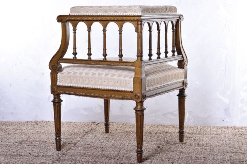 FRENCH GILTWOOD CORNER CHAIR - ADDITIONAL PHOTO 7