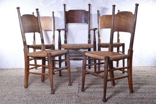 set of five william birch dining chairs - CATEGORY: ANTIQUE CHAIRS - DATED 19TH CENTURY