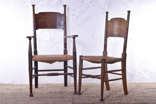SET OF FIVE WILLIAM BIRCH DINING CHAIRS - ADDITIONAL PHOTO 7