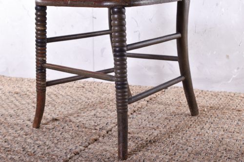 PAINTED GOTHIC SIDE CHAIR - ADDITIONAL PHOTO 2