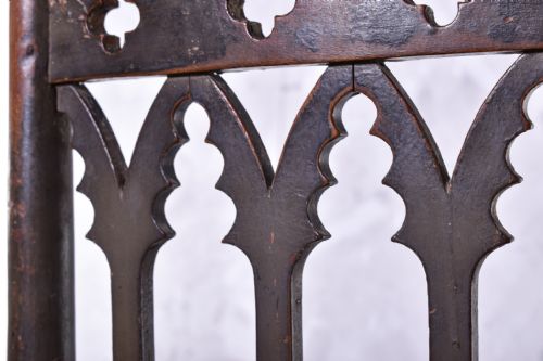 PAINTED GOTHIC SIDE CHAIR - ADDITIONAL PHOTO 6