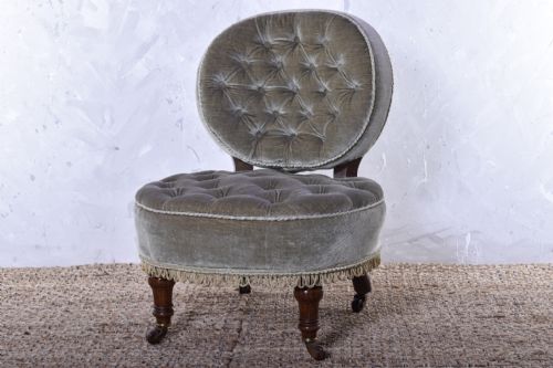 jas shoolbred bedroom chair - CATEGORY: ANTIQUE CHAIRS - DATED VICTORIAN