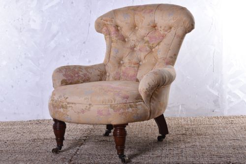 howard style bedroom chair - CATEGORY: ANTIQUE CHAIRS - DATED VICTORIAN