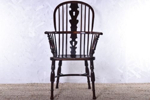 BEST YEW HIGH BACK WINDSOR ARMCHAIR - ADDITIONAL PHOTO 2