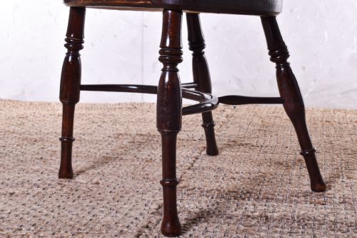 BEST YEW HIGH BACK WINDSOR ARMCHAIR - ADDITIONAL PHOTO 3