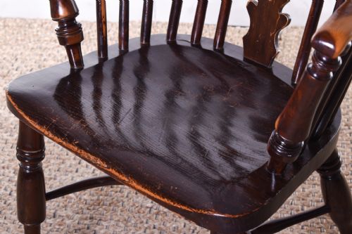 BEST YEW HIGH BACK WINDSOR ARMCHAIR - ADDITIONAL PHOTO 8