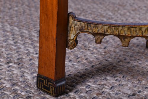 FIGURED SATINWOOD PAGODA SIDE TABLE - ADDITIONAL PHOTO 8