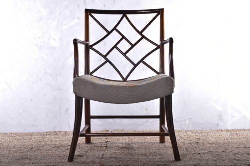 MAHOGANY COCKPEN ARMCHAIR - ADDITIONAL PHOTO 2