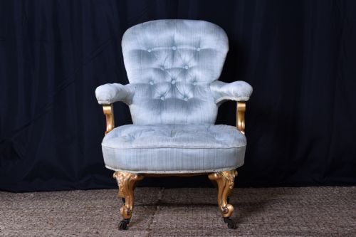 FRENCH GILT ARMCHAIR - ADDITIONAL PHOTO 1