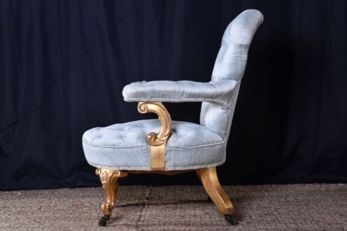FRENCH GILT ARMCHAIR - ADDITIONAL PHOTO 2