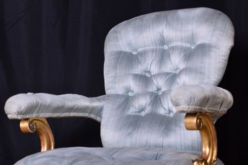 FRENCH GILT ARMCHAIR - ADDITIONAL PHOTO 4