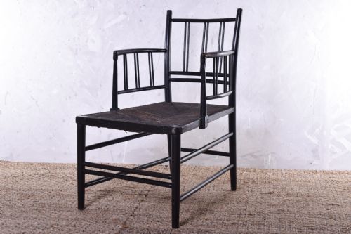 arts crafts sussex long chair - CATEGORY: ANTIQUE CHAIRS - DATED 19TH CENTURY