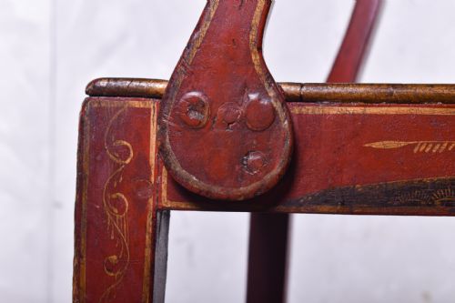 CHINOISERIE SQUARE BACK ARMCHAIR - ADDITIONAL PHOTO 3