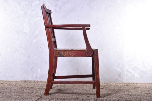 CHINOISERIE SQUARE BACK ARMCHAIR - ADDITIONAL PHOTO 4