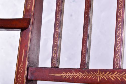 CHINOISERIE SQUARE BACK ARMCHAIR - ADDITIONAL PHOTO 5