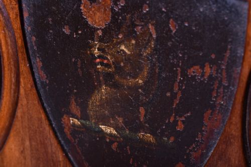 PAIR OF GEORGE IV HALL CHAIRS' - ADDITIONAL PHOTO 4