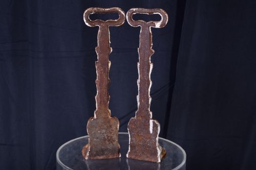 PAIR OF CAST IRON DOOR PORTERS - ADDITIONAL PHOTO 4