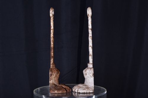 PAIR OF CAST IRON DOOR PORTERS - ADDITIONAL PHOTO 5