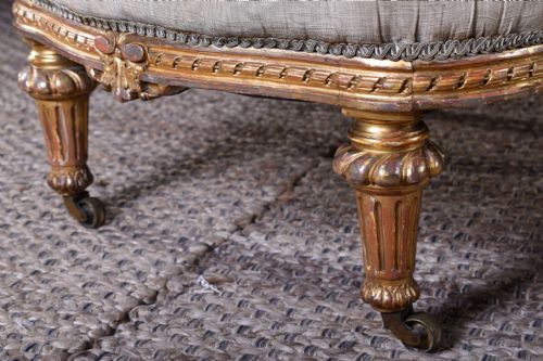 FRENCH GILT NURSING CHAIR - ADDITIONAL PHOTO 1
