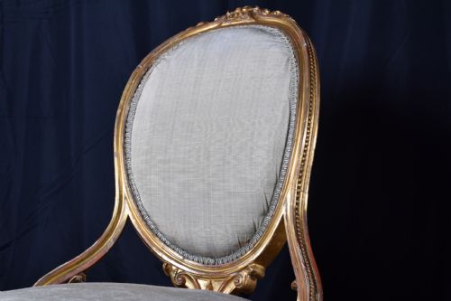 FRENCH GILT NURSING CHAIR - ADDITIONAL PHOTO 2